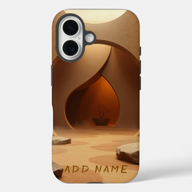 Modern Zen Architecture Serenity Case-Mate iPhone Case (Back)