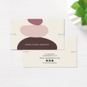 Modern Zen Jewelry Bracelet Display Card 