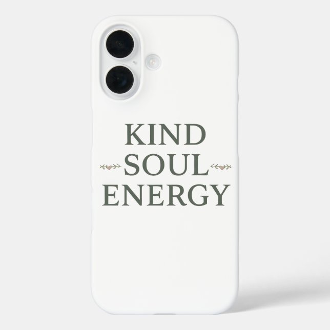 Modern Zen Positive Energy Quote Case-Mate iPhone Case (Back)