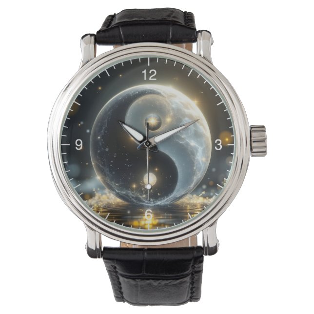 Modern Zen Yin and Yang vibes  Watch (Front)