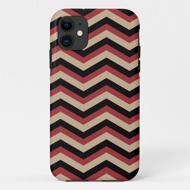 Modern Zig Zag Pattern Case-Mate iPhone Case (Back)