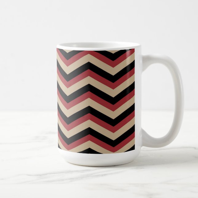 Modern Zig Zag Pattern Coffee Mug (Right)
