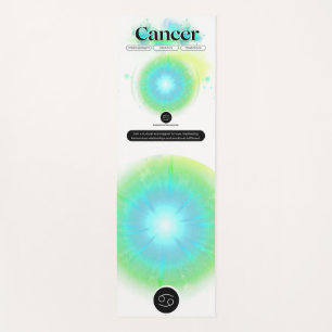 Modern Zodiac Sign Cancer Quote Water Element Yoga Mat