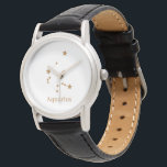 Modern Zodiac Sign Gold Aquarius | Element Air Watch<br><div class="desc">Modern Zodiac Sign Gold Aquarius | Element Air</div>