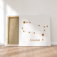 Modern Zodiac Sign Gold Gemini | Element Air