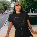 Modern Zodiac Sign Gold Gemini | Element Air  T-Shirt<br><div class="desc">Modern Zodiac Sign Gold Gemini | Element Air</div>