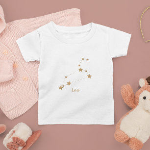 Modern Zodiac Sign Gold Leo Element Fire Toddler T-shirt