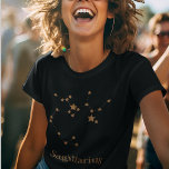 Modern Zodiac Sign Gold Sagittarius| Element  Fire T-Shirt<br><div class="desc">Modern Zodiac Sign Gold Sagittarius| Element  Fire</div>