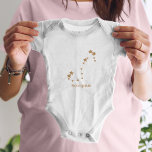 Modern Zodiac Sign Gold Scorpius | Element Water  Baby Bodysuit<br><div class="desc">Modern Zodiac Sign Gold Scorpius | Element Water</div>