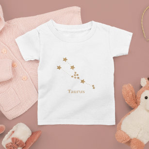 Modern Zodiac Sign Gold Taurus   Element Earth Maternity T-Shirt