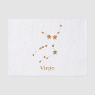 Modern Zodiac Sign Gold Virgo   Element Earth Tissue Paper