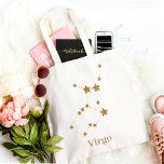 Modern Zodiac Sign Gold Virgo | Element Earth Tote Bag<br><div class="desc">Modern Zodiac Sign Gold Virgo | Element Earth</div>