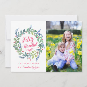 Moderna Feliz Navidad   Tarjeta De Navidad Holiday Card