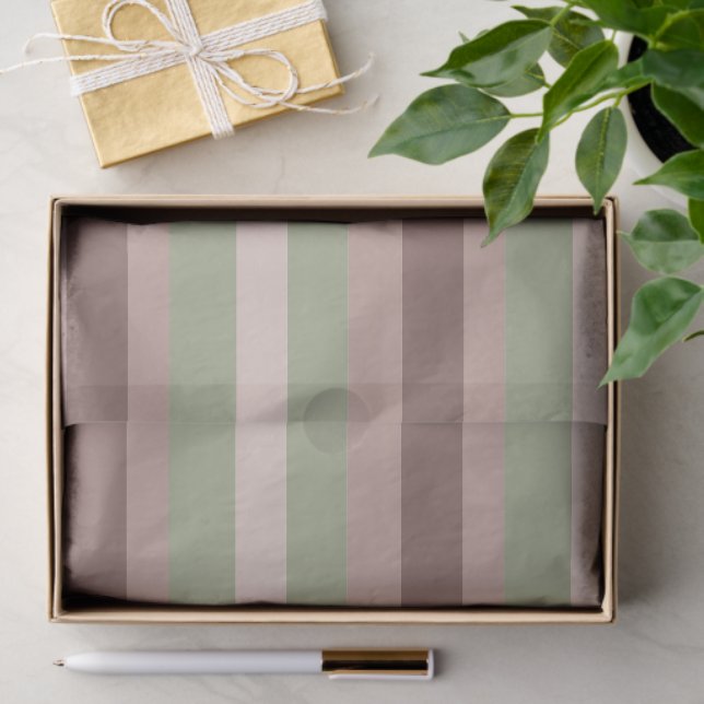 Moderna Linear | Aged Sage & Tea Rose Tissue Paper (Gift)