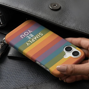 Moderna Linear   Boîtier iPhone MCM Rainbow Be You