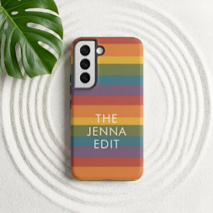 Moderna Linear   MCM Rainbow Custom Samsung Galaxy Case