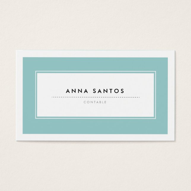 Modernas Tarjetas de Visita Azul (Devant)