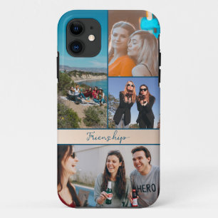 Moderne 4 Photos amis Collage coque iphone