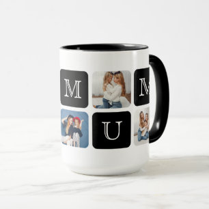 Moderne 5-Photo " U Mum " Jumbo 15 oz. Mug
