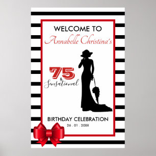 Moderne 75 & SENSATIONAL Event Party Affiche de bi
