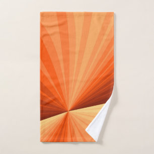 Moderne Abstrait Graphique Fractal Orange Rouge Va