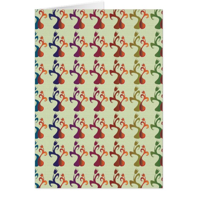Moderne Abstrait Multicolor Tulip Design floral (Devant)