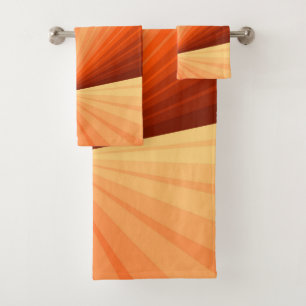 Moderne Abstrait Orange Rouge Vanille Graphique Fr