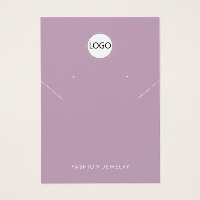 Moderne Ajoutez votre logo Collier Boucles d'oreil (Devant)