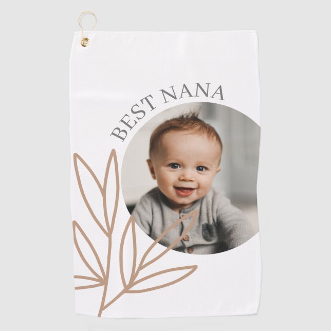 Moderne Best Nana Fête des Mères Photo Serviette d (Devant)