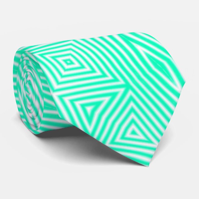 MODERNE BLANC VERT CRAVATE (Roulé)