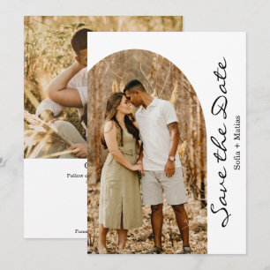 Moderne Boho simple Enregistrer la carte de date