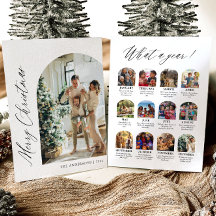 Moderne Carte de Noël Minimaliste Arch