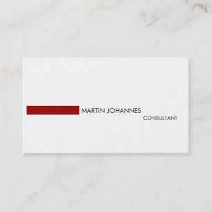 Moderne, Carte de visite élégant rouge noir blanc