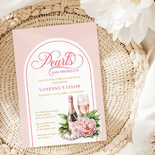 Moderne Cartes de Fête de Fiançailles Perles et Pr