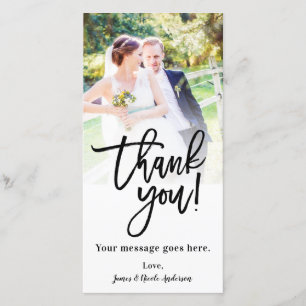 Moderne chic de Merci d'image de photo de mariage