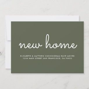 Moderne Chic et amusant Nouvelle carte Faire-part