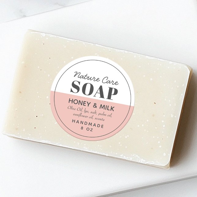 Moderne Chic Étiquette simple savon (Créateur téléchargé)