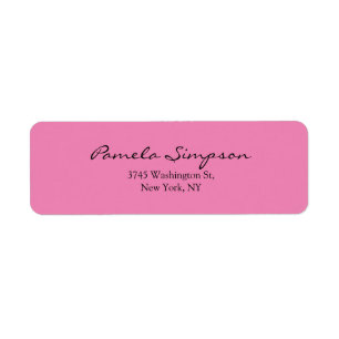 Moderne Chic Rose Feminine Simple Plain Élégant
