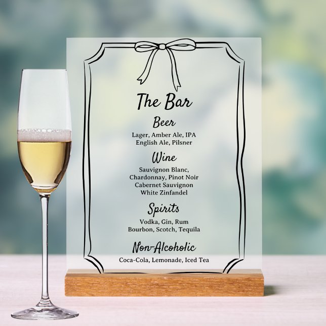 Moderne classique chic intemporel Bow Mariage Bar  (Créateur téléchargé)