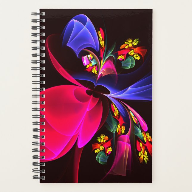 Moderne coloré Floral Abstrait Art Motif #06 (Devant)