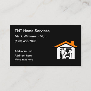 Moderne Construction Home Services Cartes de visit