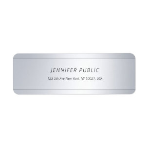 Moderne Élégant Glamour Argent Cursif Texte Plat
