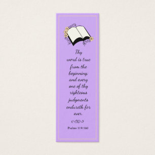 Moderne Élégant Lavande Bible Verse Signet