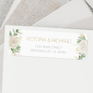 Moderne Elégant Mariage de verdure fleurie