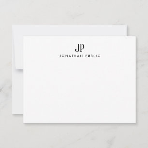 Moderne Élégant Monogramme Modèle Simple Minimalis
