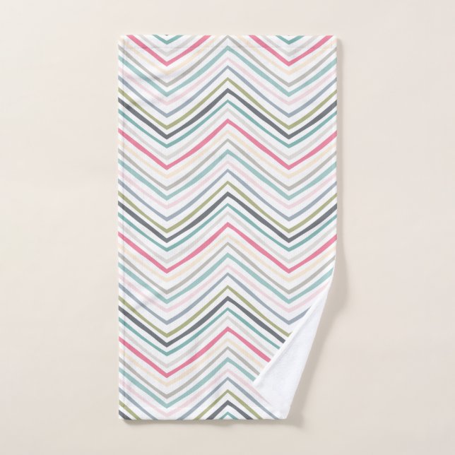 Moderne Elegant Pastel Motif géométrique (Serviette à main)
