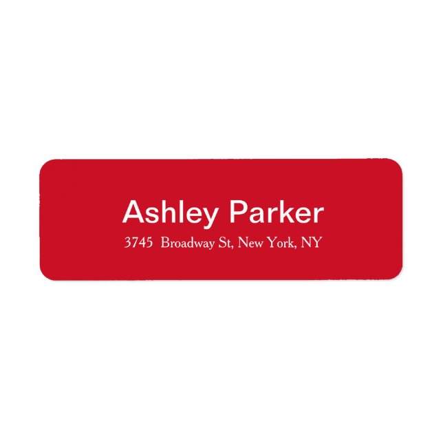 Moderne élégant rouge blanc élégant (Devant)