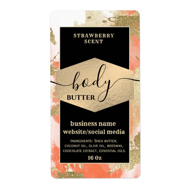 Moderne élégant script d'aquarelle corps beurre ét (Devant)