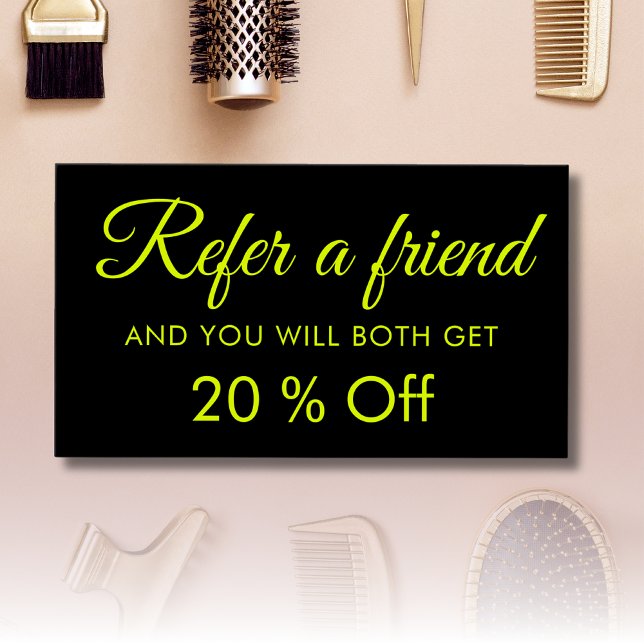 Moderne Élégant Simple Chartreuse Cartes de référe (Créateur téléchargé)