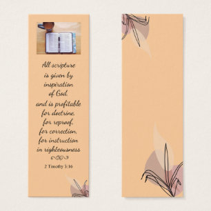 Moderne Élégante Bible Spirituelle Verse Signet